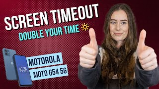 Motorola moto g54 5G - How to change Screen Timeout • 📱 • 🔆 • ⏱ • Tutorial