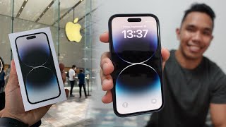 iPhone 14 Pro! Visit at Apple Store Omotesando and Unboxing! (Space Black) | Japan Vlog