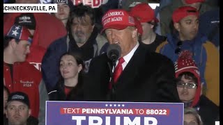 Trump descends into utter confusion at his OWN rally