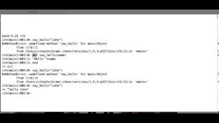 Ruby.4 - Define a method in irb