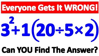 This Amazing Math Problem Tricks Everyone! Will YOU Get It Right? 🤔🔥