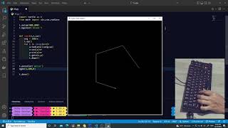 ASMR Programming - Python Turtle - Tinkering Shapes - No Talking