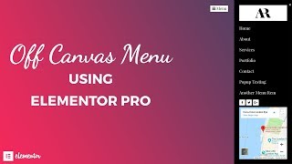 How to Build an Off-Canvas Menu with Elementor Pro Popup Builder