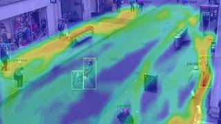 Heatmaps on the street, to warning crowd, behaviour