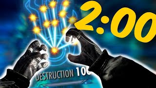 Don't Waste YOUR TIME!! Destruction to 100 in 2 MINUTES!! Skyrim AE 2024