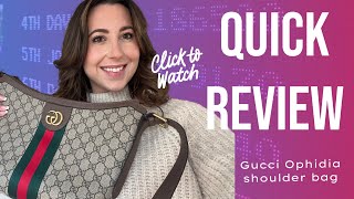 Gucci Ophidia GG small shoulder bag review | Quick Review