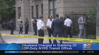 Husband charged in stabbing of off-duty NYPD Transit officer