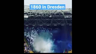 Dynamo Dresden (SGD) vs. TSV 1860 München pyro ultras choreo