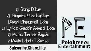 Dilbar Satyamev jayate(Lyrics)|Neha kakkar|john abraham|Nora fatehi|satyamev jayate dilbar song