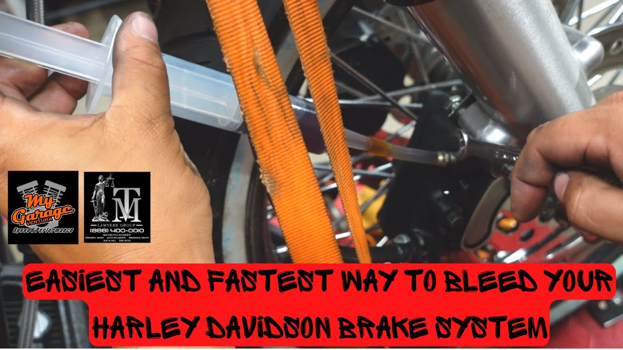 Easiest And Fastest Way To Bleed Harley Davidson Brakes - YouTube