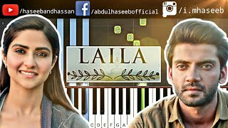 Notebook: Laila Song Piano Tutorial | Zaheer Iqbal & Pranutan Bahl | Dhvani Bhanushali