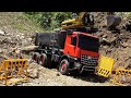 ラジコン　ダンプとパワーショベル！huina 1 14rc truck power shovel