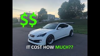 COST TO MODIFIED A GENESIS COUPE!