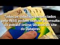 emissão extrato inss passo a passo online dataprev consulta