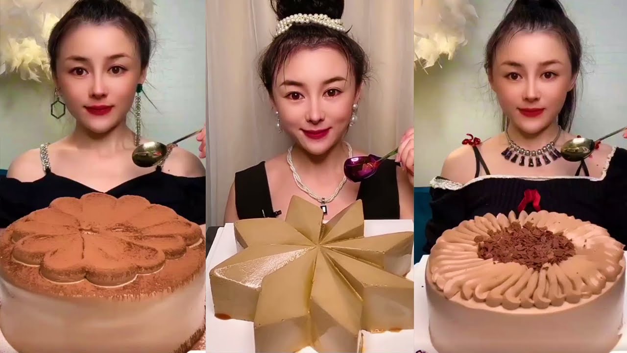 Asmr Desserts Chocolate Cakes Mukbang Compilation Youtube