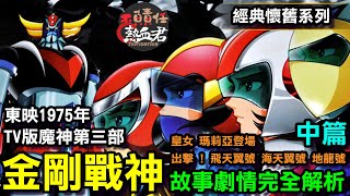 【無敵鐵金剛第三部 東映TV1975年版 金剛戰神 】故事劇情完全解析 中篇 皇女 瑪莉亞登場 (巨靈神  古連泰莎 UFOロボグレンダイザー Grendizer 非 達鋼 勇者王  蓋特  ）