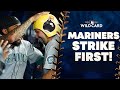 MARINERS COME OUT FIRING!! 3 runs in 1st inning (Eugenio Suarez RBI Double and Cal Raleigh 2-run HR)