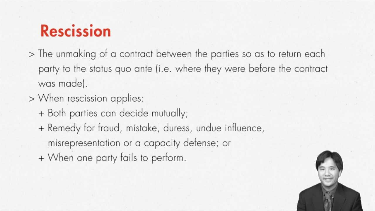 Contract Law Quasi Contract And Restitution Quimbee Youtube