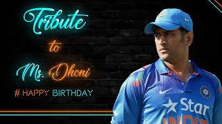 MS Dhoni Birthday Special Mashup|2020|Tribute to Ms Dhoni|Trending|StandAlone Studios.