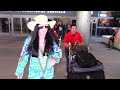 cher looking very chic and fashionable as she arrives at lax😱