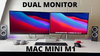 MAC MINI M1 DUAL MOINITOR SET UP