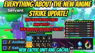 Everything about the new Anime Strike Update !!! - New Exotic Unit !!! New Features!