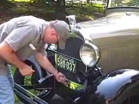 Ford Model A 1928 Crank Start Of A Warm Engine Youtube