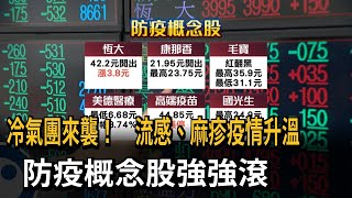 冷氣團來襲！流感、麻疹疫情升溫 防疫概念股強強滾－民視新聞