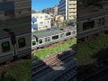 【４k映像】【すれ違い】横須賀線　下り電車　湘南新宿ライン　上り電車　 passing trains yokosuka line shonan shinjuku line