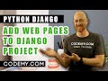 Add Web Pages To Our Dental Website - Python Django Dentist Website #9
