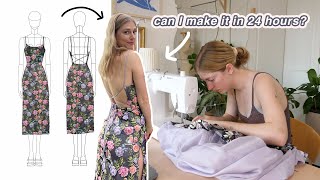 trying to make a fancy dress in 24 hours (diy evening + prom dress)