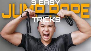 3 EASY (BEGINNER) JUMP ROPE TRICKS | Fitness