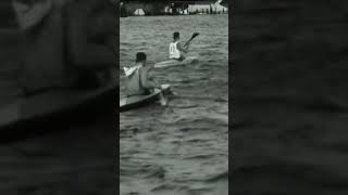 1937 Canoeing Competition in Zaandam, Netherlands: A Vintage Watersport Spectacle