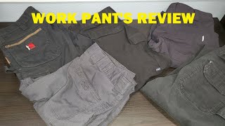 WORK PANTS REVIEW