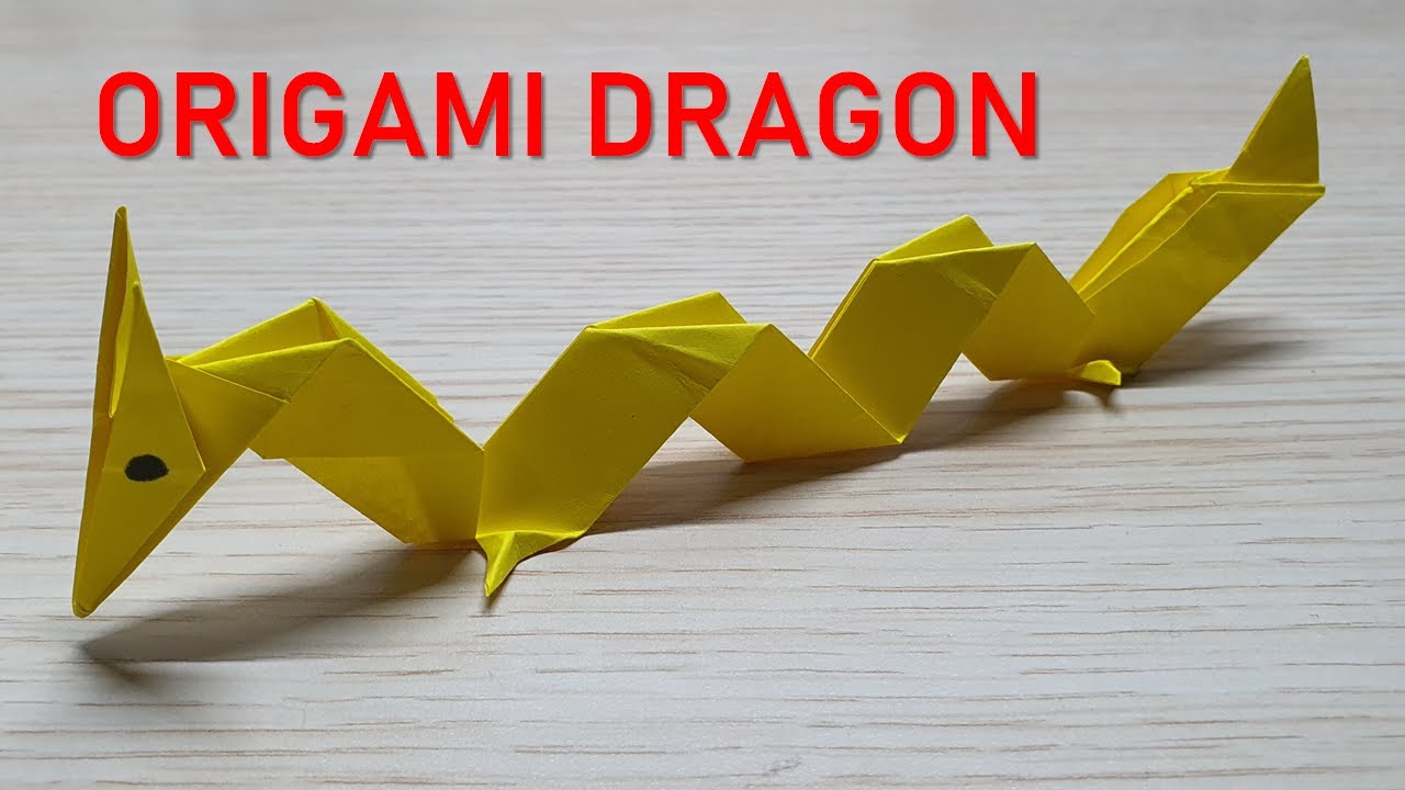 Origami Chinese Dragon Easy || How To Make A Paper Chinese Dragon ...