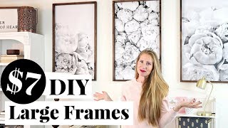 DIY Engineer Print Frame only $7 EACH! | Decorating on a Small Budget