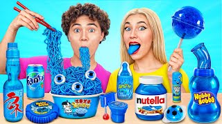 Blue Food Challenge | Funny Food Hacks by Multi DO Challenge