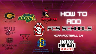 How to Add FCS Schools in NCAA 14 (College Football Revamped V21)