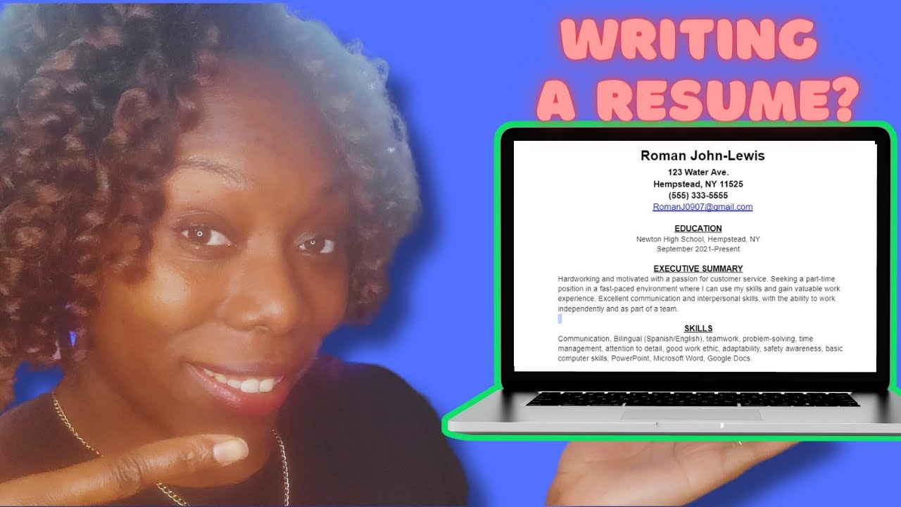 How To Write A Resume Youtube