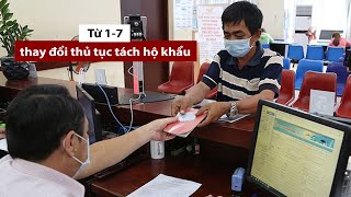 Thủ tục tách hộ khẩu thay đổi như thế nào từ 1-7-2021? - PLO