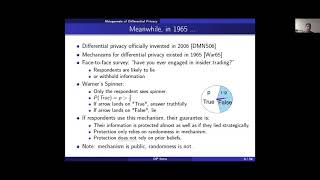 2020 Methods Lecture, Daniel Kife, "Introduction to Differential Privacy"