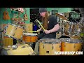 tama superstar vintage 6 ply birch 13 16 18 22 kit demo