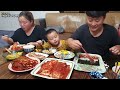 리얼가족먹방 대전선화동 매운 실비김치로 삼겹살 김치김밥 만들기 ft.실비김치비빔밥 ㅣspicy silbi kimchiㅣシルビキムチㅣmukbangㅣeating show