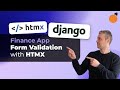 Django & HTMX App - Form Validation & Tests with HTMX