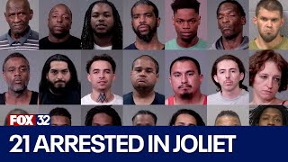 Joliet police arrest 21 in 'Operation Streetsweeper,' targeting guns, drugs, and burglary