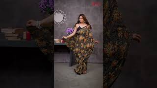 Anand Sarees Floral Print Daily Wear Georgette Saree