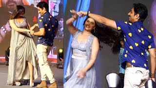 Siddharth And Divyansha Kaushik Lovely Dance Performance At Takkar Movie Pre Release Event