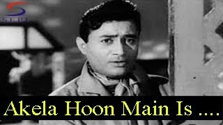 Akela Hoon Main Is Duniya Mein - Mohammed Rafi - BAAT EK RAAT KI - Dev Anand, Johnny Walker