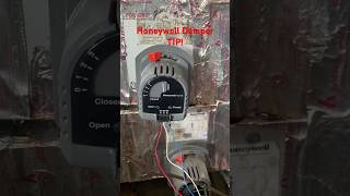 A Helpful Tip when installing a Honeywell damper. #hvac #honeywell #damper #tip #howto #hvac