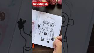 EASY MINION DRAWING #shorts #easydrawing #minions